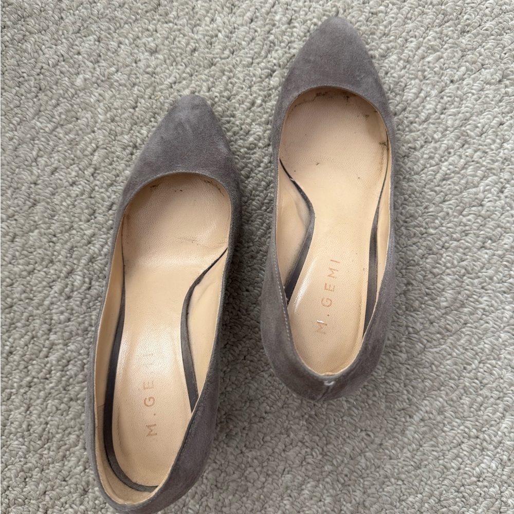 M. Gemi Women's Charcoal Suede Loafers